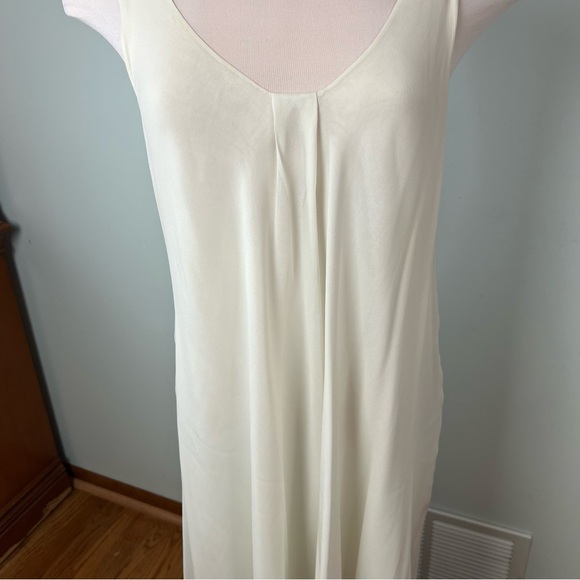 Eileen Fisher Ivory 100% Silk Slip Dress - Women’s Size Large - Picture 4 of 9